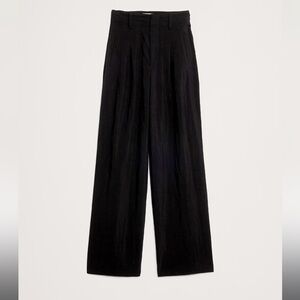 Banana Republic black heritage wide leg utility pant womens 10 NWT